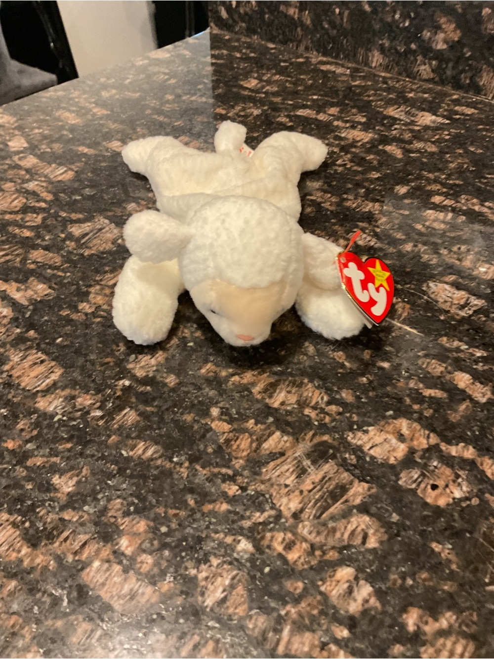 Ty Beanie Baby White Lamb Plush
